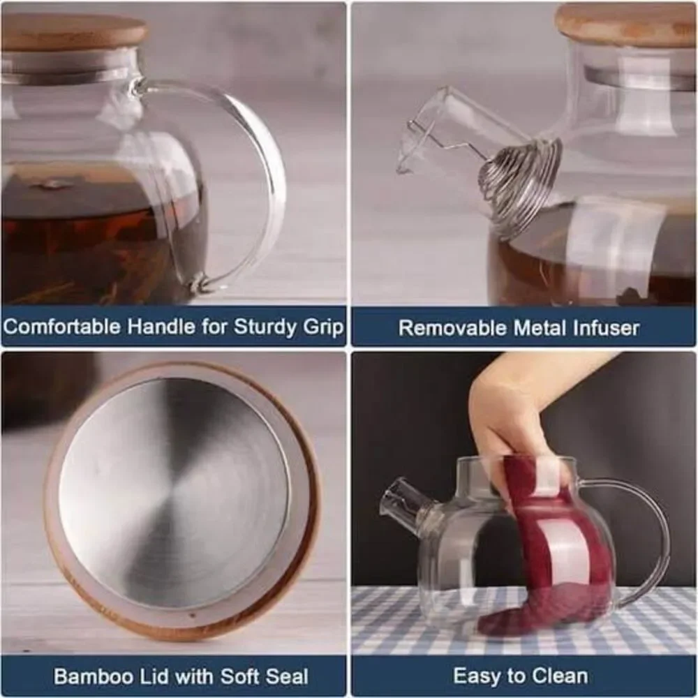 New Glass Tea Pot Teapot